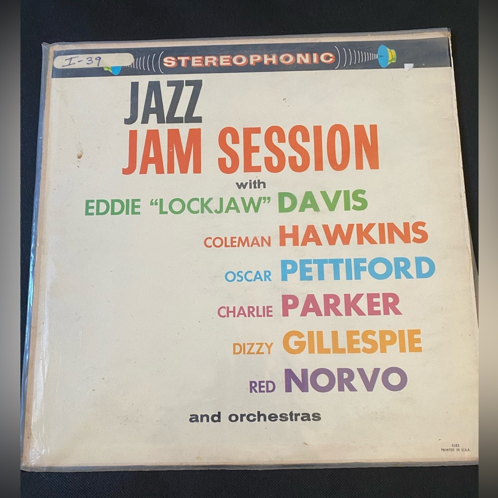 Vintage Jazz Jam Session 12 inch vinyl John Coltrane blue note miles Davis